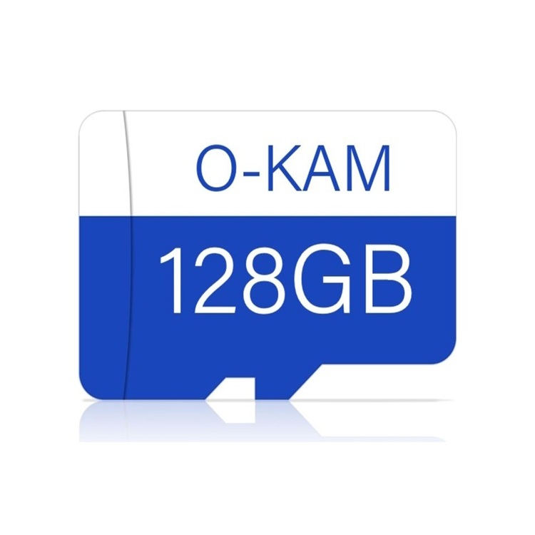 O-KAM 128GB Class 10 microSD-XC 100MB/s Okuma