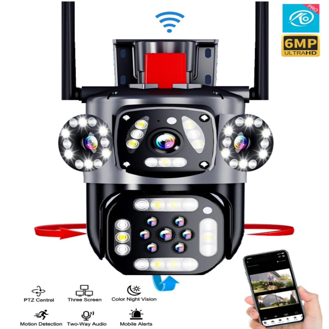 O-KAM 3412 6MP Wi-fi 2 Lens Alert PTZ