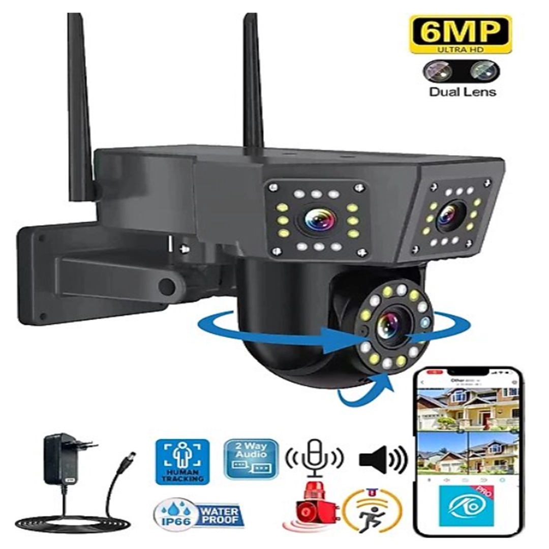 O-KAM 3016 6MP Wi-fi 2 Lens Alert PTZ