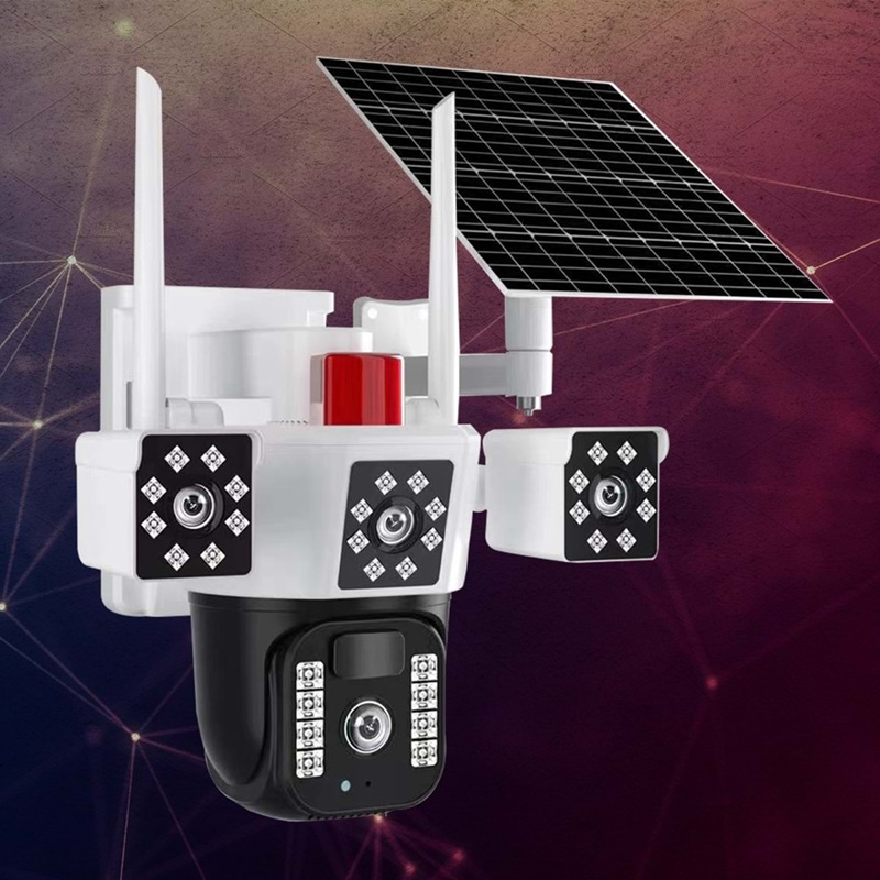 O-KAM 3030 6MP 4G Sim Kartlı Solar Panelli 2 Lens Alert PTZ