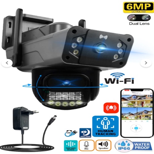 O-KAM 3024 6MP Wi-fi 2 Lens Alert PTZ